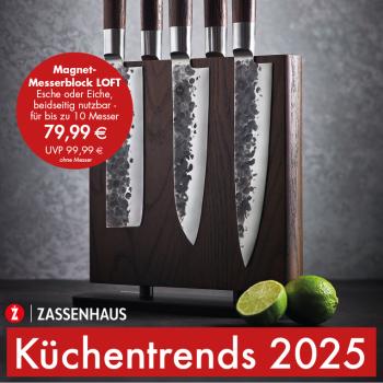 Magnet-Messerblock LOFT, Esche oder Eiche